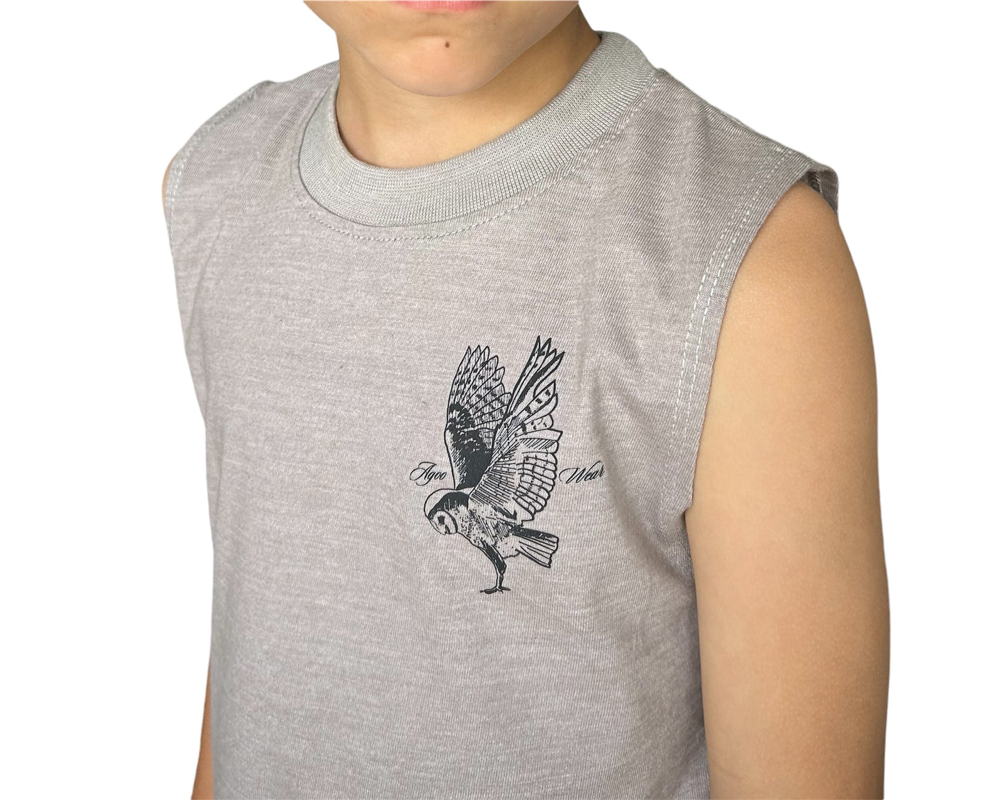 Agoo Owl Tank Top - Dusky Dawn