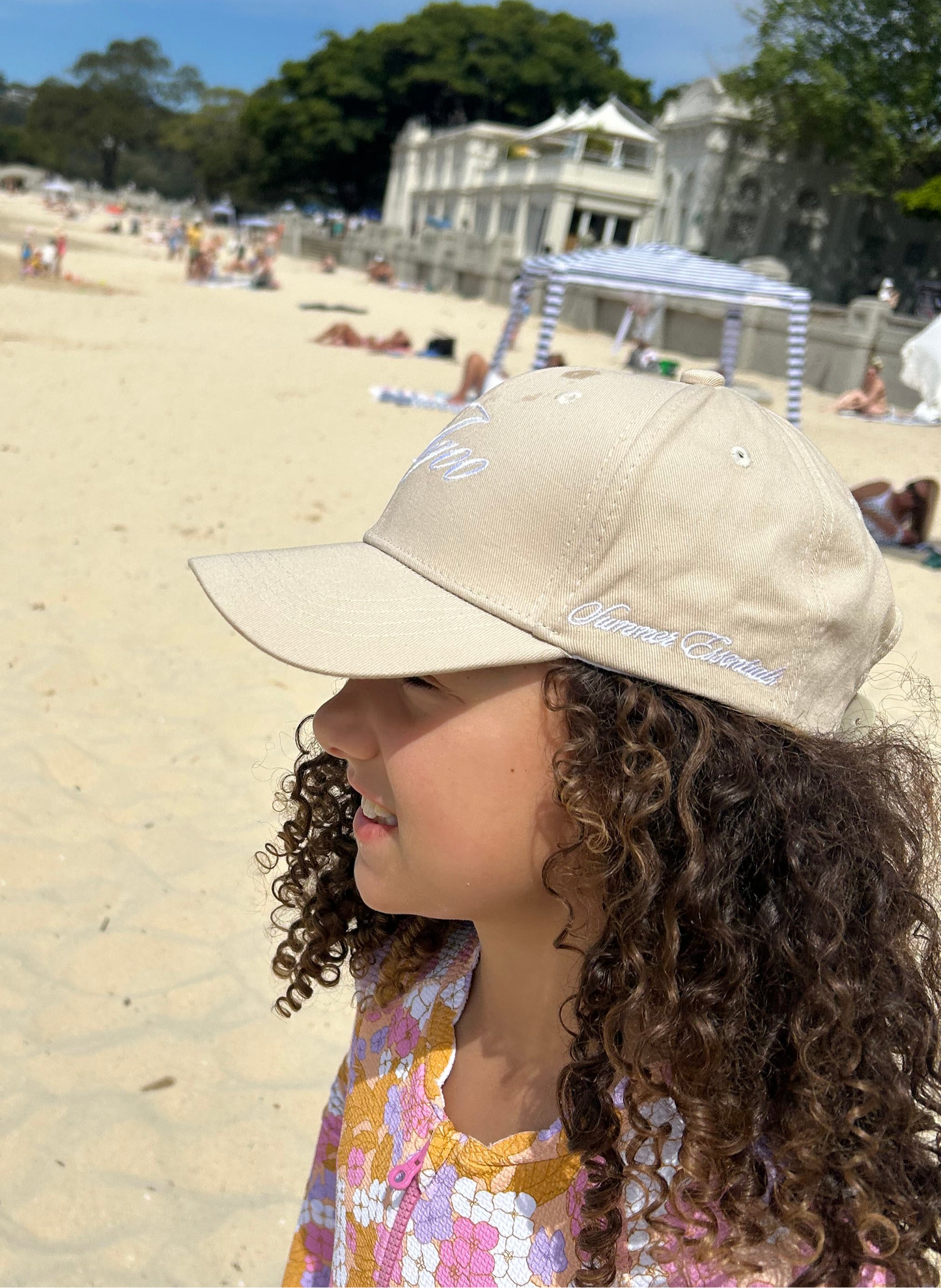 Agoo embroidered baseball Cap - Oatmeal