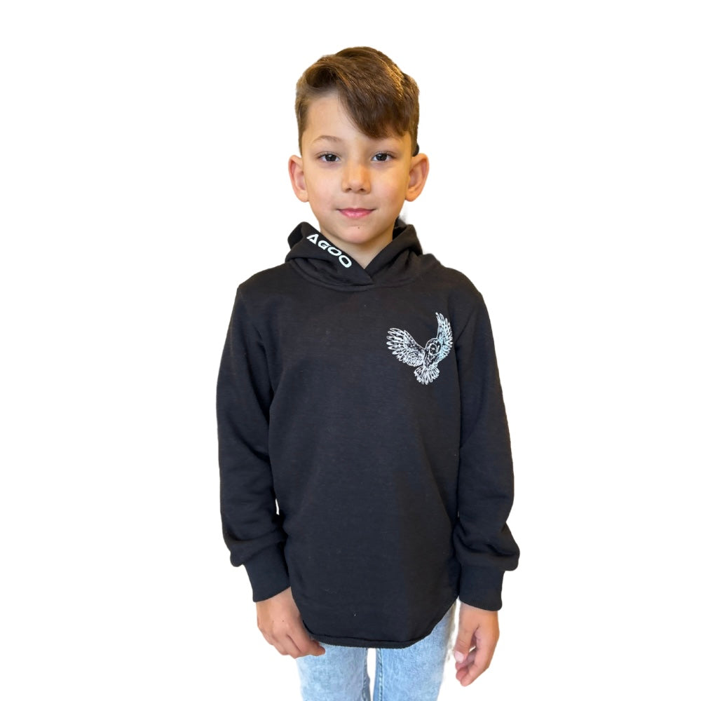 Vuelo de Owl - Hooded Dual Curved Sweater